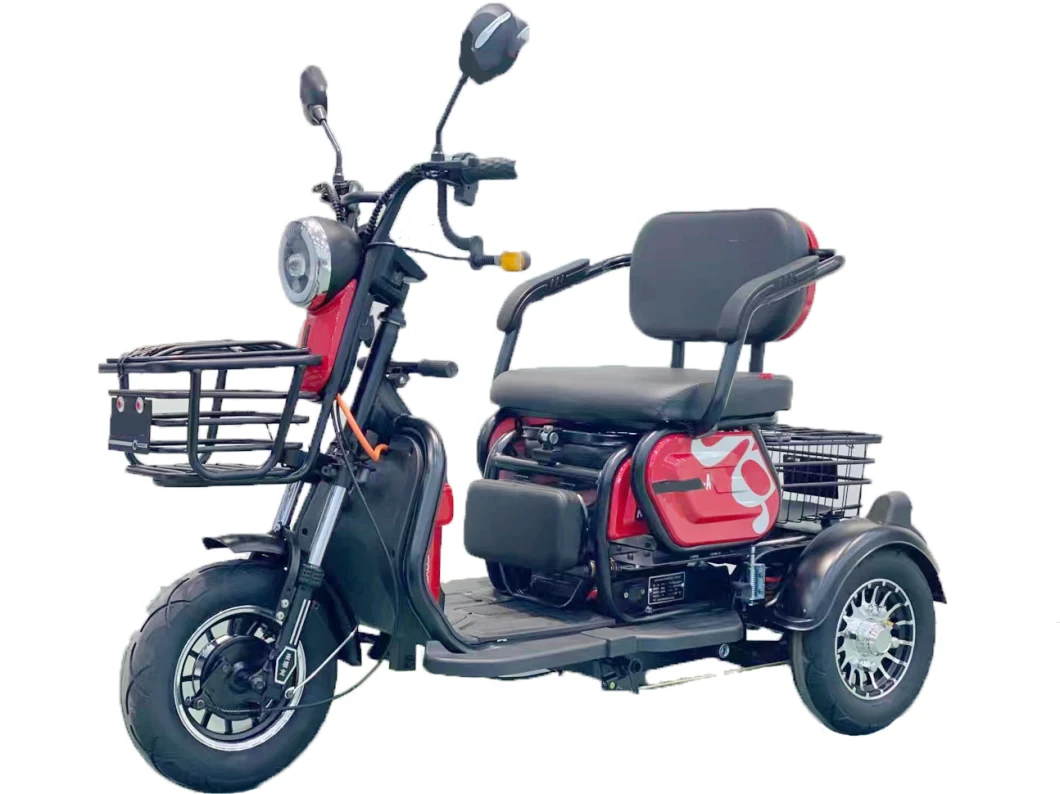 Made-in-China Electric Scooter Tricycle Three Wheel Motorcycle with Adjustable Seat