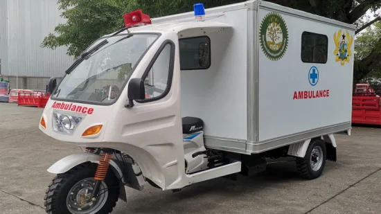 Hospital Passenger Tricycle Ambulance 3 Wheel Motorcycle Tricycle Ambulance
